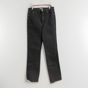 RE/DONE Women’s 90s High Rise Loose Jeans size 29 NWT Noir OP Black Retail $325